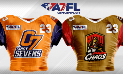A7FL Football - Cincinnati Chaos and Sevens Uniforms