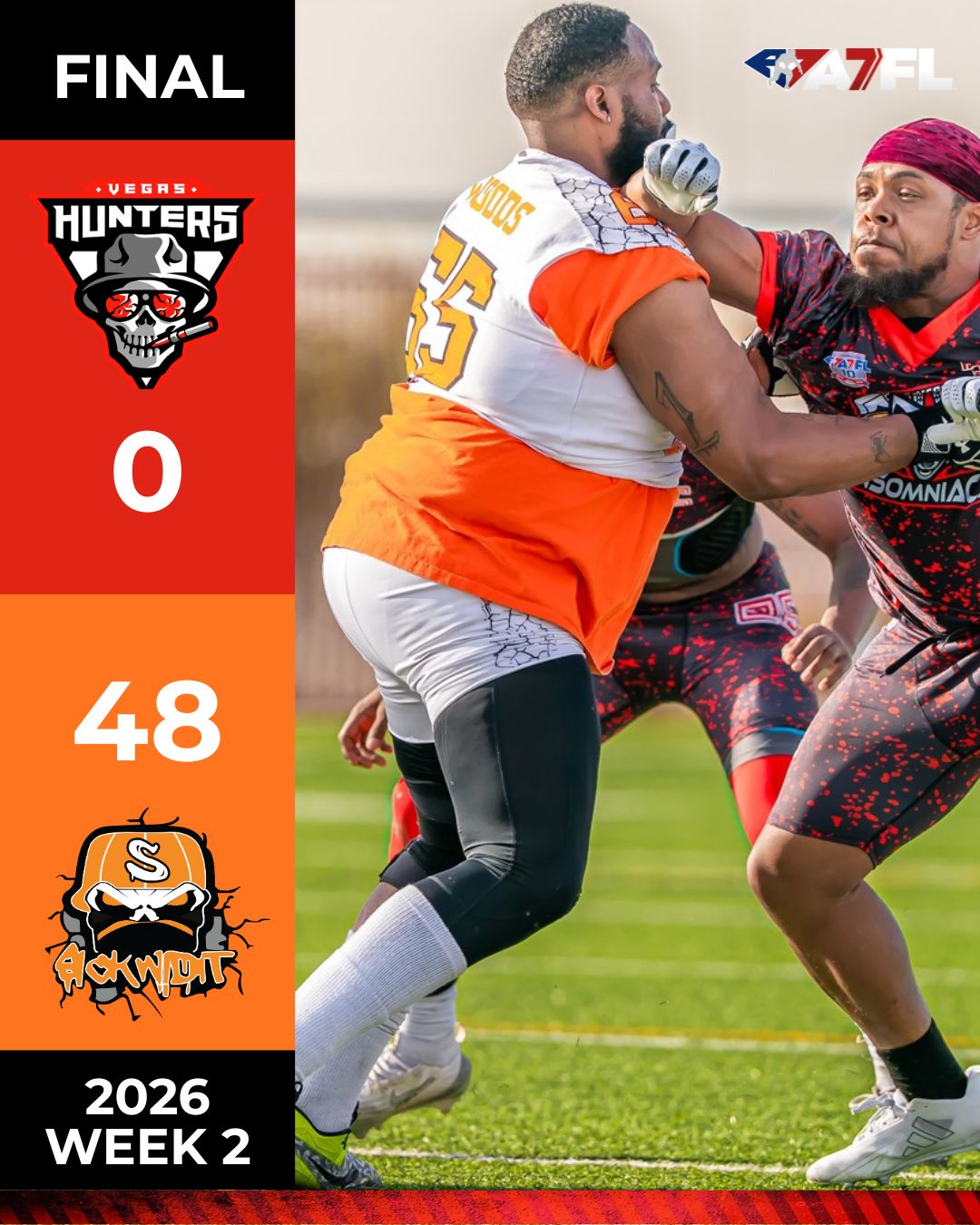 A7FL 2026 WK2 Results Insomniacs Sickwidit